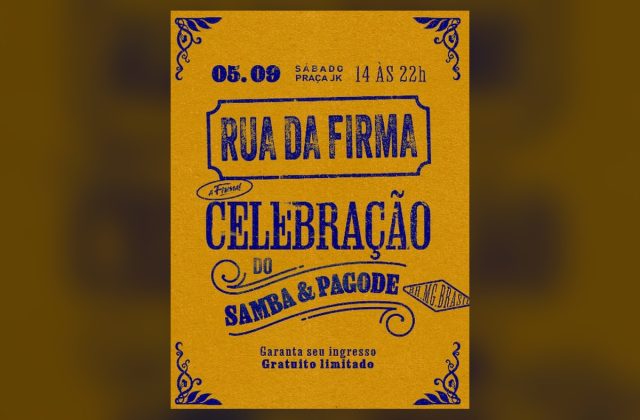 Rua da Firma leva pagode, feira e gastronomia à Praça JK